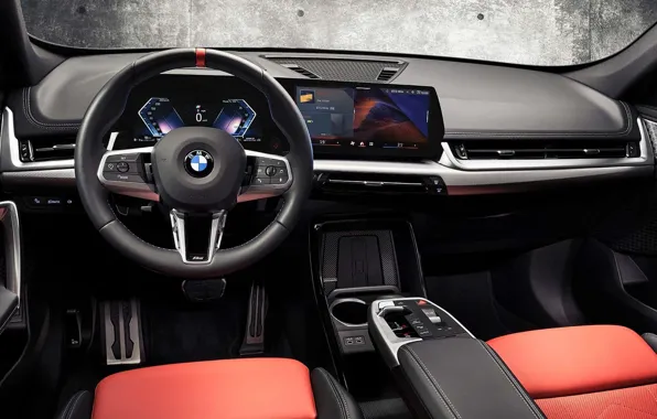 Picture interior, BMW, xDrive, the interior of the car, M35i, 2023, BMW X1 M35i xDrive