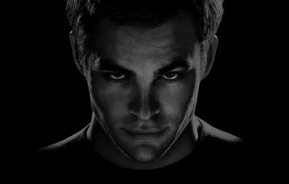 Picture look, face, actor, Chris Pine, Chris pine