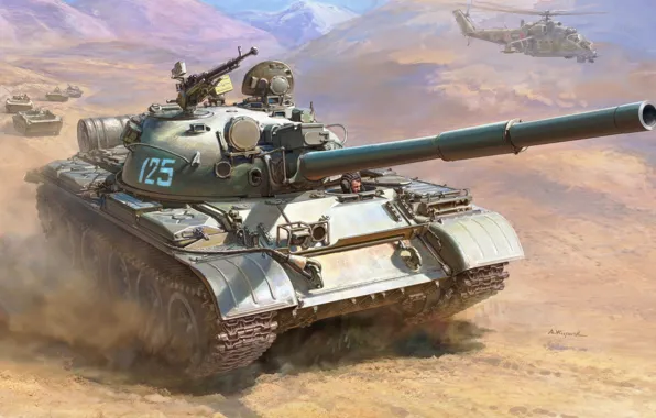 Tank, USSR, average, Andrei Zhirnov, the war in Afghanistan, T-62 in Afghanistan