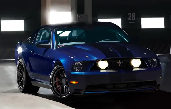 Picture auto, blue, mustang, ford, auto