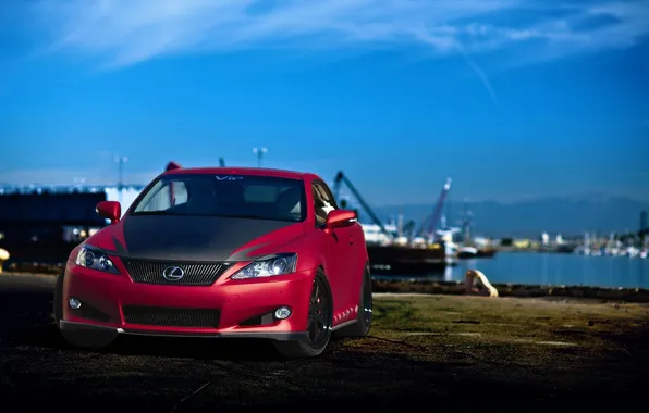 Red, Lexus, red, Lexus, IS 350