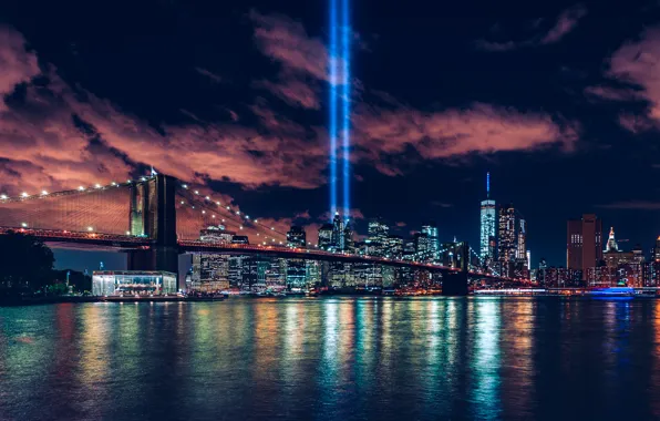 Picture City, World, Bridge, Center, Manhattan, New-York, 9/11, Trade