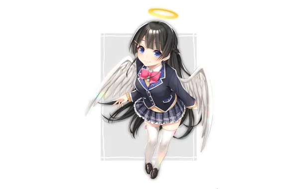 Angel, girl, halo