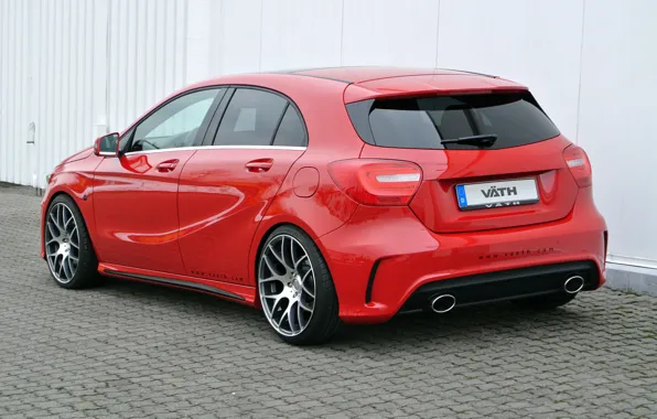 Mercedes-Benz, Mercedes, Red, Rear, Vath, A-Class, VÄTH, V 25
