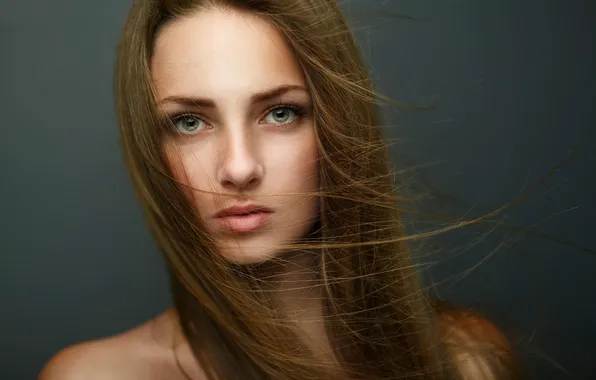 Picture look, hair, portrait, green-eyed, Anastasia