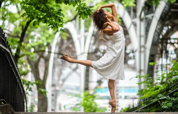 Picture girl, street, dance