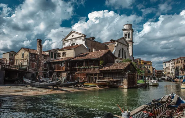 City, Sky, Beautiful, Landscape, Italy, Old, Venice, Romantic