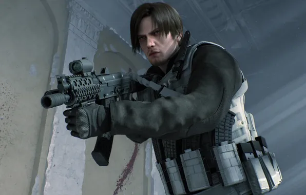 Picture weapons, machine, Resident Evil, Biohazard, Leon Scott Kennedy, Resident Evil: Damnation