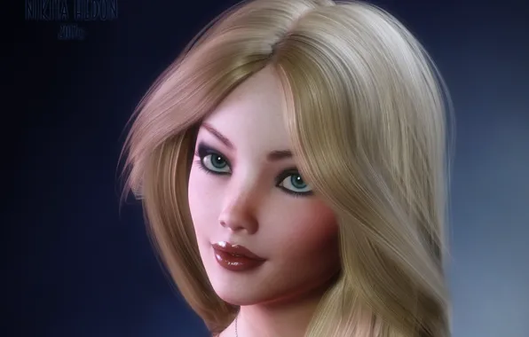 Look, girl, portrait, makeup