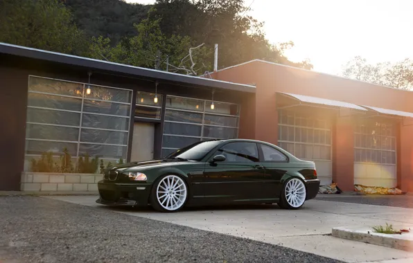 E46, Glare, M3, Dark Green