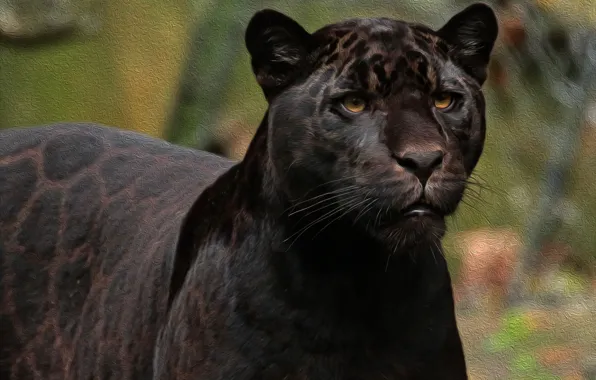 Face, predator, Jaguar, wild
