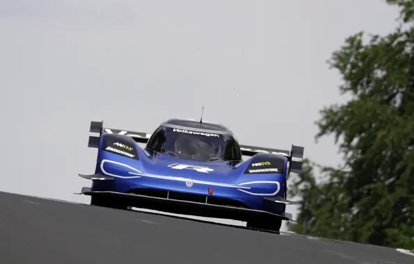 Picture blue, Volkswagen, prototype, front, prototype, The Nürburgring, Nordschleife, 2019