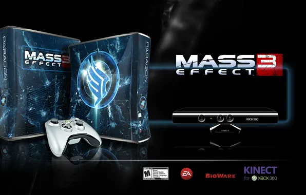 Joystick, Mass Effect, Xbox, kinekt