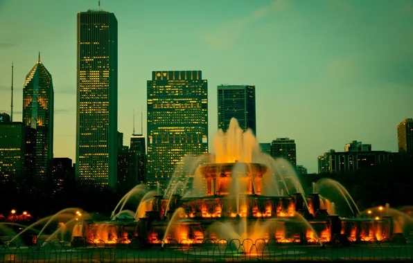 The city, Chicago, USA, Chicago, Illinois