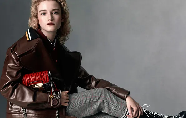 Photoshoot, brand, Miu Miu, 2016, Julia Garner, Julia Garner