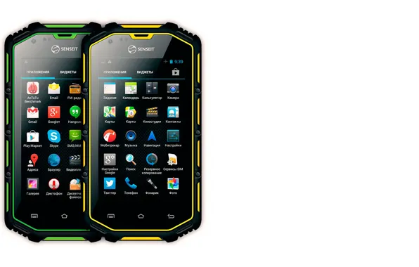 Smartphone, SENSEIT R390, smartphone in the shell, protection class IP68