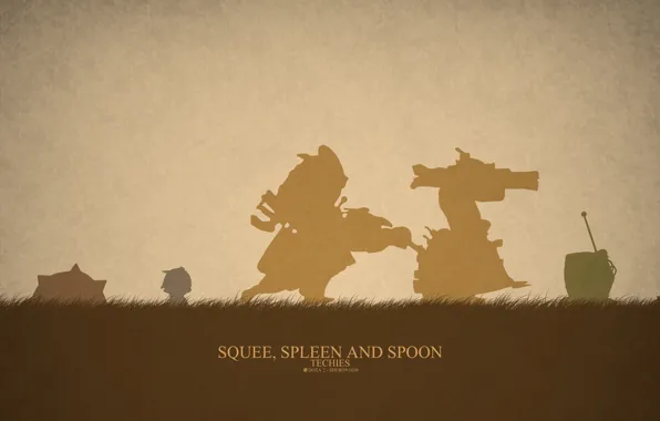 Picture spoon, hero, Defense of the Ancients, DotA 2, squee, spleen, Techies, miner