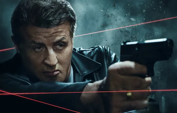 Gun, lasers, action, poster, Sylvester Stallone, Sylvester Stallone, Escape Plan 2: Hades, Escape plan 2