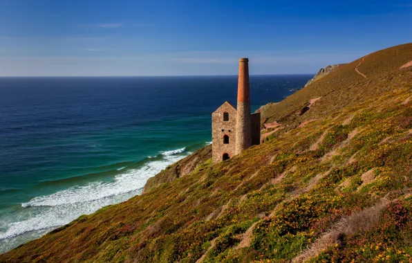 Picture coast, England, England, Cornwall, Cornwall, Celtic sea, Celtic Sea, Porthtowan