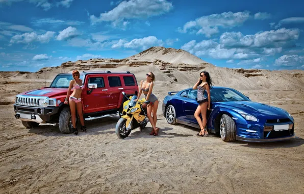 Picture Girl, Hummer, Nissan GT-R