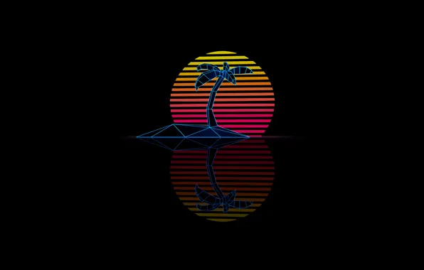 The sun, Music, Palma, Star, Style, Background, 80s, Sun