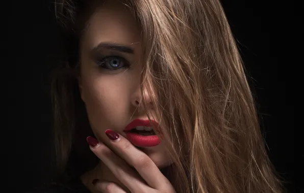 Look, close-up, face, model, portrait, makeup, hairstyle, beauty