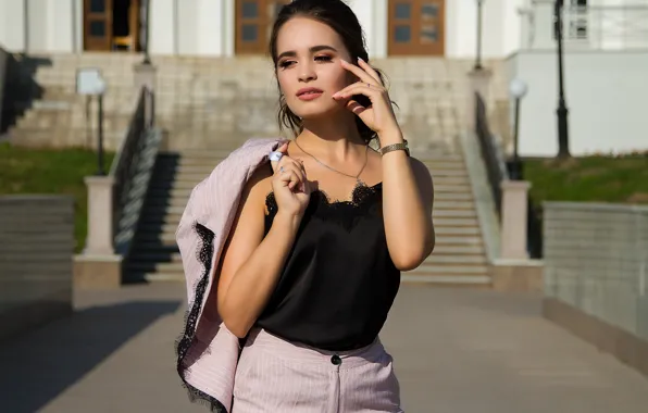 Picture look, girl, pose, hair, Cyril Zakirov, Aysylu Shaikhutdinova