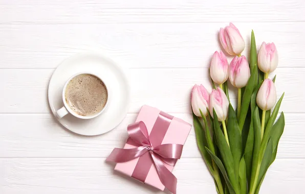 Picture love, flowers, gift, romance, bouquet, tulips, love, pink