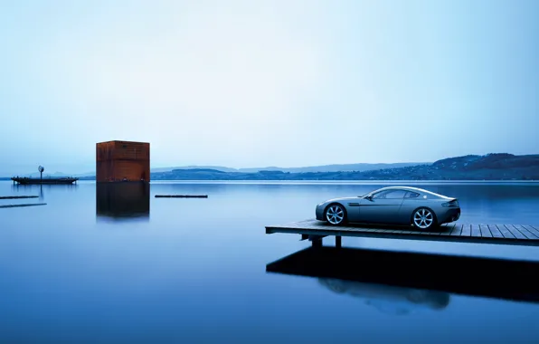 Sea, water, landscape, machine, the ocean, view, the evening, cars