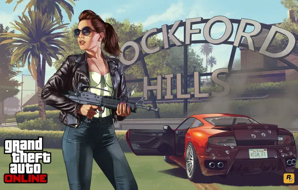 Girl, concept art, Grand Theft Auto V, gta online