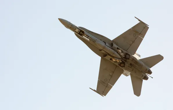 The sky, The plane, Chassis, F/A-18 Hornet, McDonnel Douglas