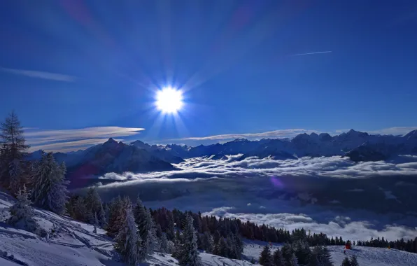 Winter, Austria, Schnee, Alps, Innsbruck, Patscherkofel