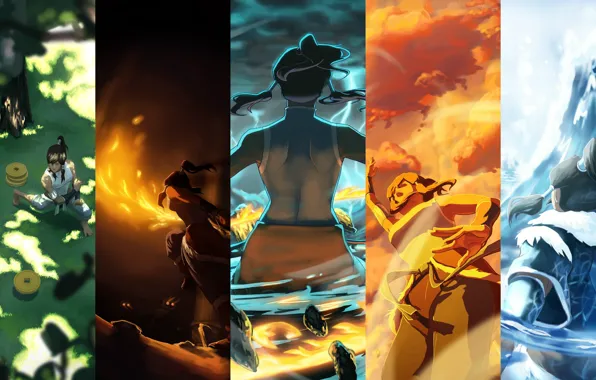 Water, fire, earth, element, magic, art, the air, avatar