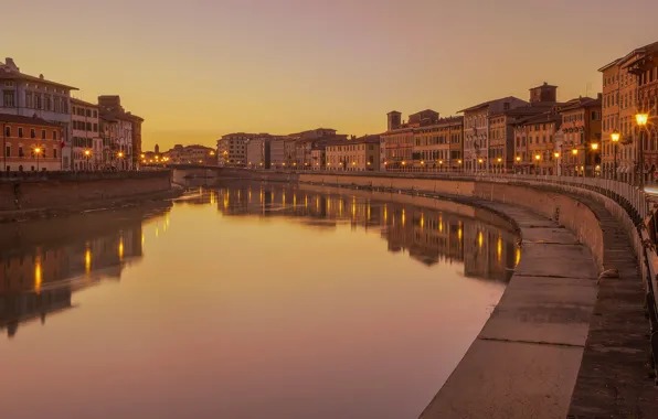 Picture river, Arno, Italy, Pisa