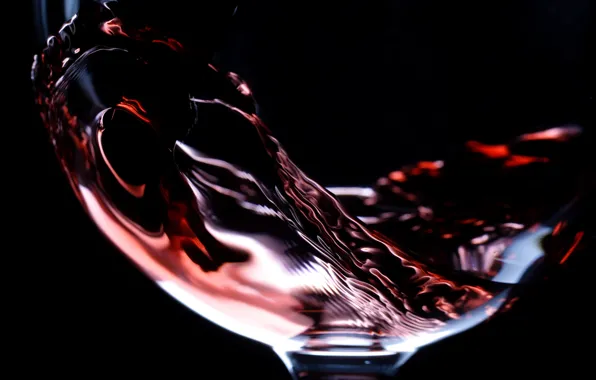 Glass, macro, wine, red, glass, liquid