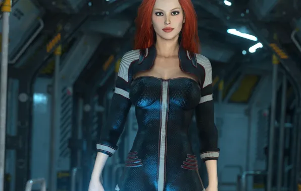 Picture girl, fiction, costume