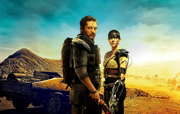 The film, Charlize Theron, Tom Hardy, 2015, Mad Max: fury Road, Mad Max : Fury …
