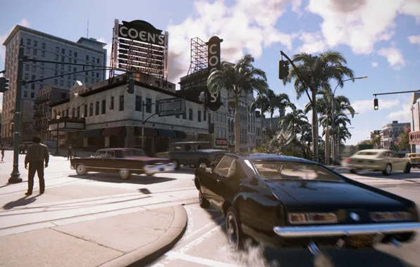 The city, Muscle car, 2K Games, Mafia 3, Hangar 13 Games