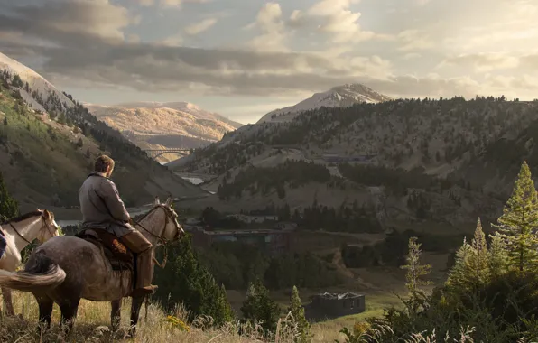Summer, Joel, Ellie, game art, Some of us Part 2, The Last Of Us 2, …