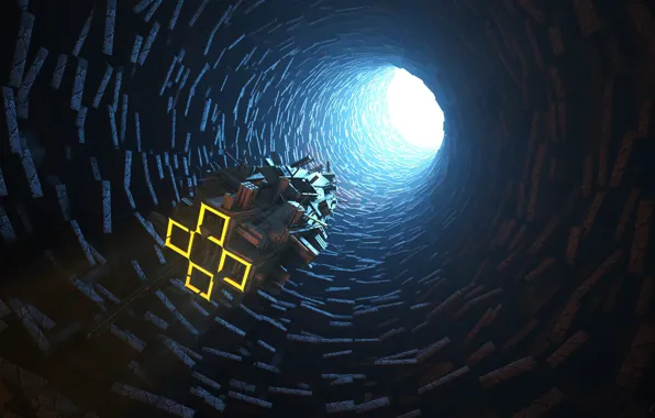 Flight, the tunnel, escape, spacecraft