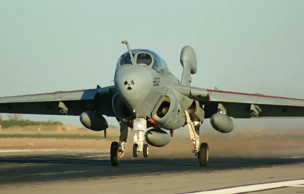 The plane, the rise, Grumman, Prowler, deck, EA-6B