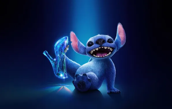 Cinderella, Cinderella, Lilo and Stitch, Lilo & Stitch, Blue background, Animation movies, Disney movies