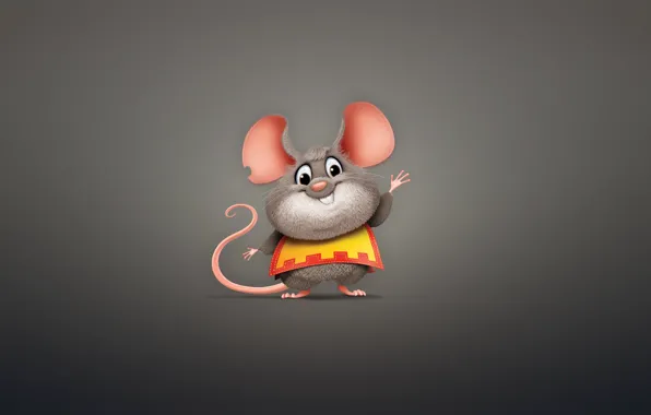 Picture animal, minimalism, mouse, rodent, mouse, chubby