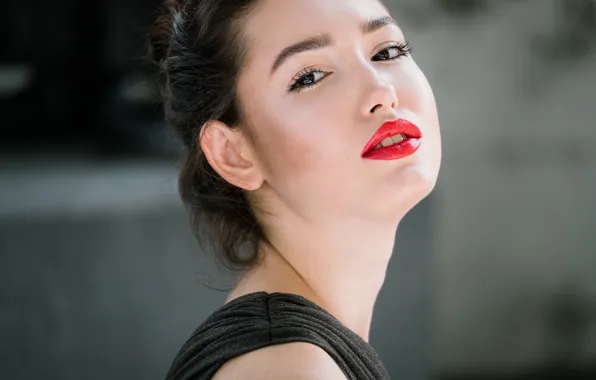 Picture face, model, lipstick, Anna
