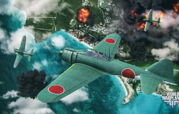 The plane, Japan, aviation, air, MMO, Wargaming.net, World of Warplanes, WoWp