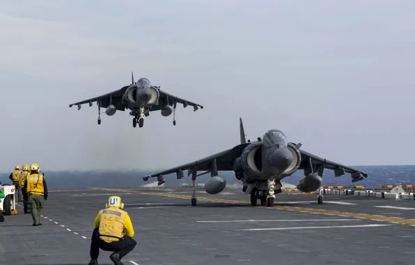 Fighters, deck, stormtroopers, AV-8B, Harriers