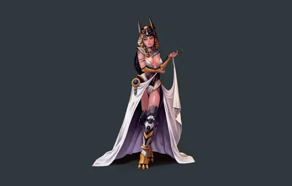 Girl, fantasy, style, art, Egypt, background, figure, Minimalism