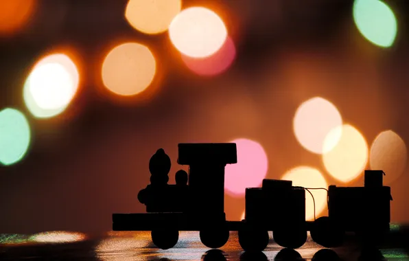 Lights, toy, train