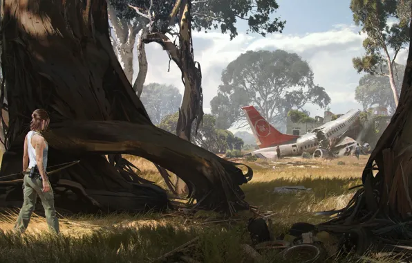 The plane, Ellie, some of us, The Last of US Part II, Balazs Agoston