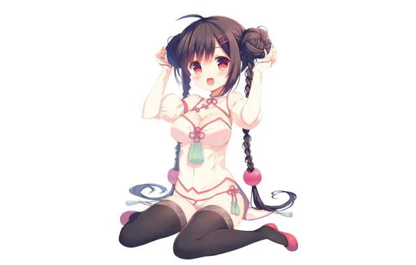 Picture background, girl, sitting